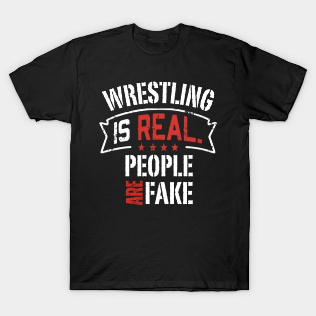 Funny Wrestling T-Shirt by Noshiyn